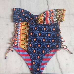 Agua Bendita Multicolor High Waist Bikini Top & Bottom